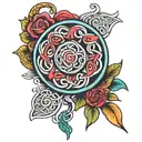 Celtic lollipop tattoo design idea