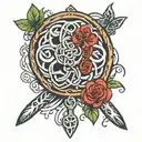 Celtic lollipop tattoo design idea