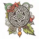 Celtic lollipop tattoo design idea