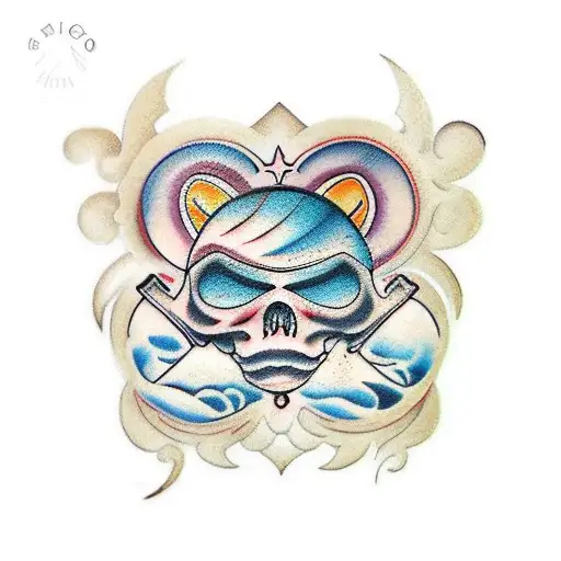 leo y geminis tattoo design idea