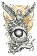 spiritual awakening tattoo design idea