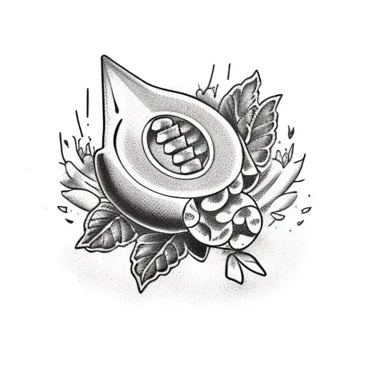 Lemon with Gucci Mane Ice Cream Cone Tattoo tattoo design idea