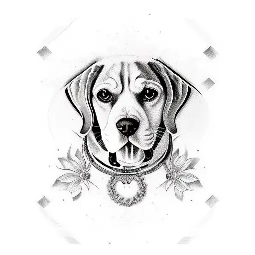 Beagle tattoo design idea