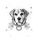 Beagle tattoo design idea