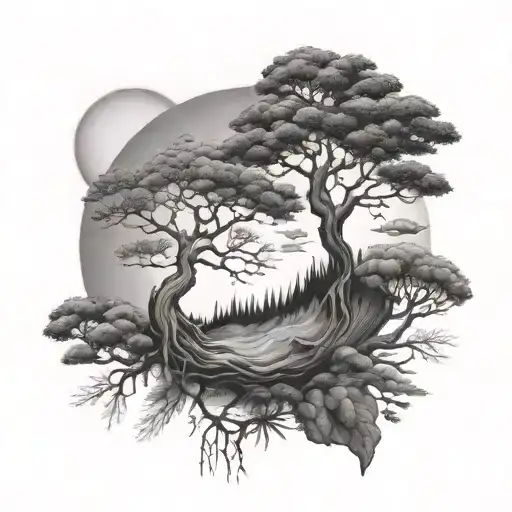 add ying yang tattoo design idea