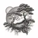 add ying yang tattoo design idea