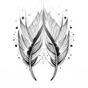 dissolving feather with birds flying out tattoo design idea