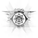 half sun  tattoo design idea