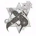 aquarius virgo taurus aries tattoo design idea