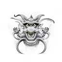 chinese zodiac dragon, monkey, dog, rat tattoo design idea