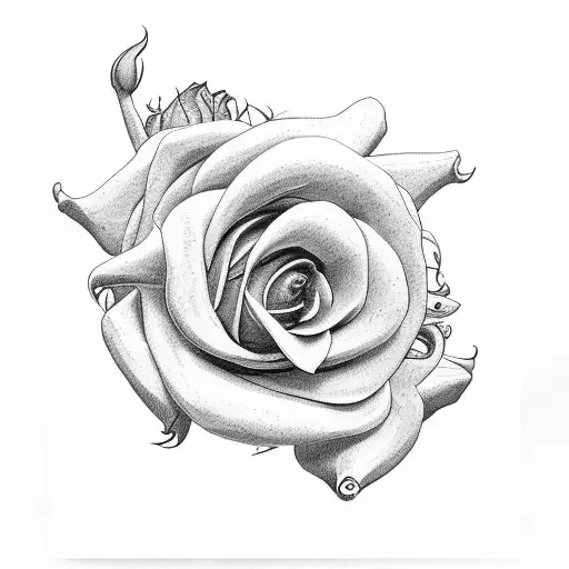 pig scorpion sunflowers with roses  tattoo design idea