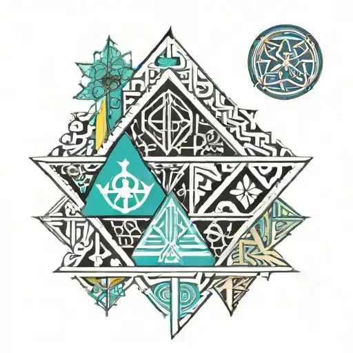 amazigh berber structure tatto tattoo design idea