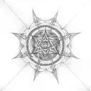 heartagram to make it look less like a pentagram of possible tattoo design idea