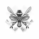 Apache helicopter tattoo design idea