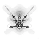 Apache helicopter tattoo design idea