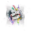 joker tattoo design idea