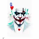 joker tattoo design idea
