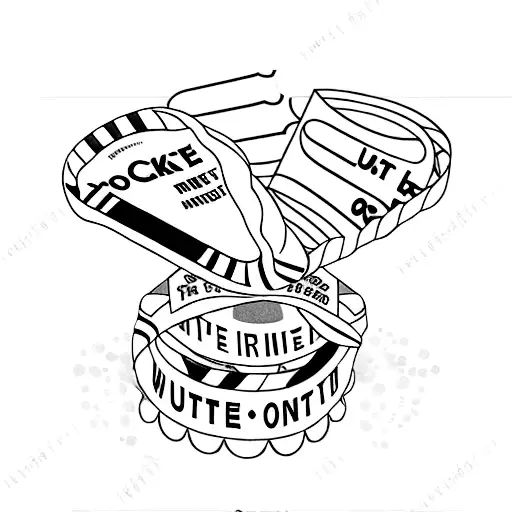 A movie ticket intertwined with a quote from a favorite poem tattoo design idea