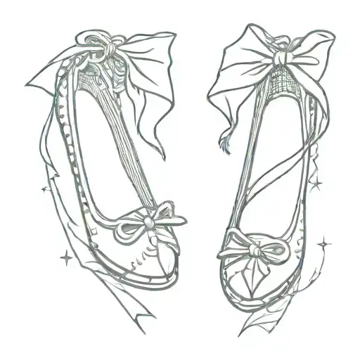 ruby slippers wizard of oz tattoo design idea