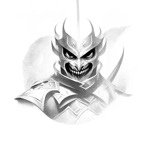 Shaco de lol tattoo design idea