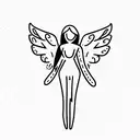 angel grief  tattoo design idea
