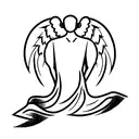 angel grief  tattoo design idea