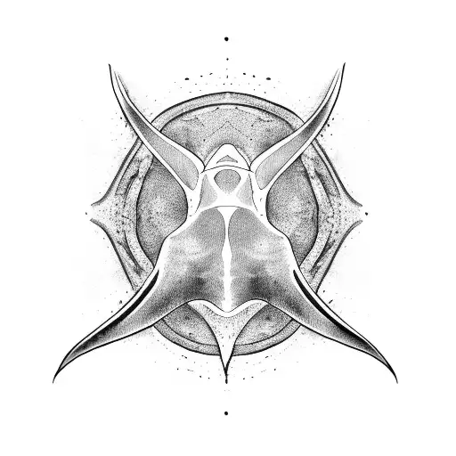 manta ray tattoo design idea