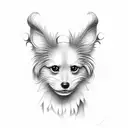 papillon partie  intime  tattoo design idea