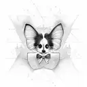 papillon partie  intime  tattoo design idea