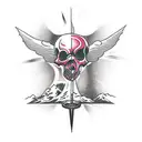 Even though I walk through the valley of the shadow of death, I will fear no evil, for you are with me; your rod and you tattoo design idea