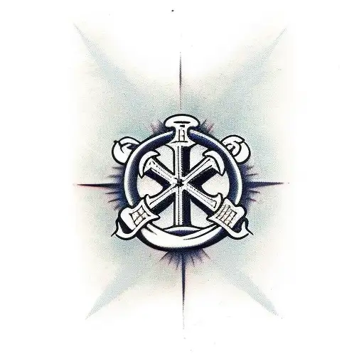 cross with bible verse tattoo design idea