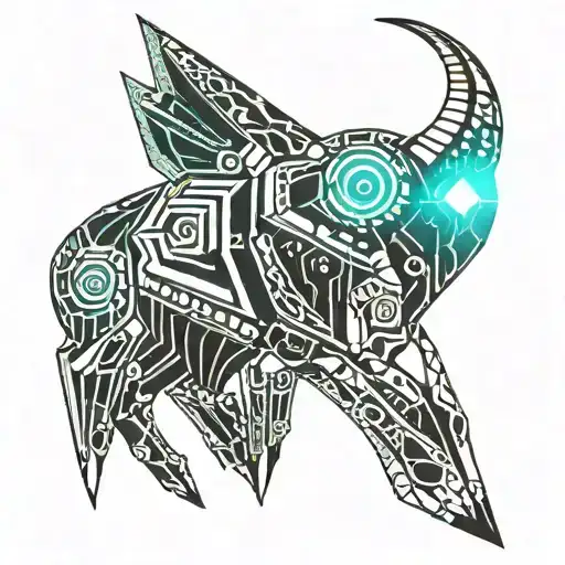 Omani khanjar, oryx body tattoo design idea