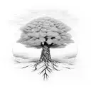 A tree that symbolize growth, strength, and resilience, the tree's roots representing the foundation of discipline and p tattoo design idea