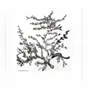 almond blossoms from vang gogh tattoo design idea