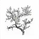 almond blossoms from vang gogh tattoo design idea