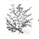 almond blossoms from vang gogh tattoo design idea