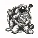 Kid Cudi Man on the Moon tattoo design idea