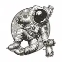 Kid Cudi Man on the Moon tattoo design idea