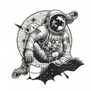 Kid Cudi Man on the Moon tattoo design idea