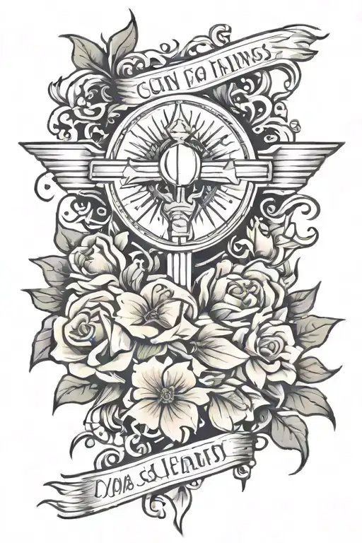 i can do all things In Christ who strengthens me tattoo design idea