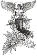 fall of icarus tattoo design idea