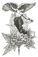 fall of icarus tattoo design idea
