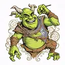shrek tattoo design idea