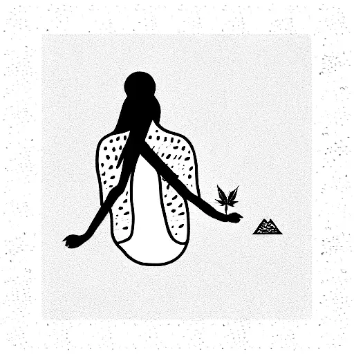woman,nyc,marijuana tattoo design idea