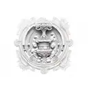 athenea godess,  greek columns and botanic tattoo design idea