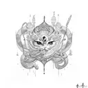 seperate swings tattoo design idea