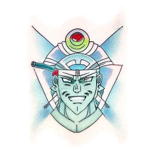 sage of the six paths neckless tattoo design idea