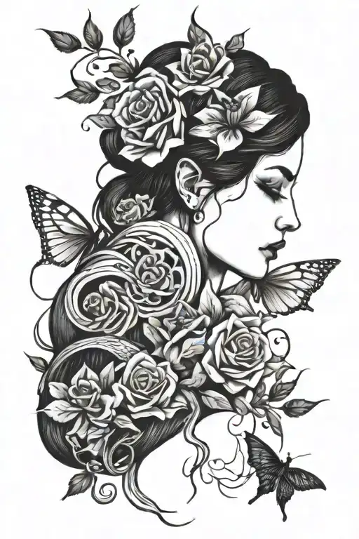 personal struggles depression suicide tattoo design idea