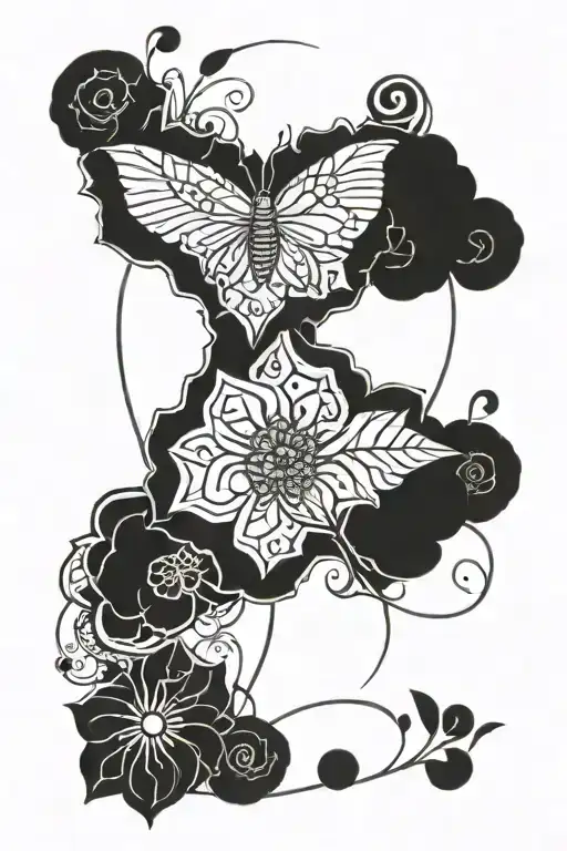 personal struggles tattoo design idea