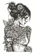 personal struggles depression suicide tattoo design idea